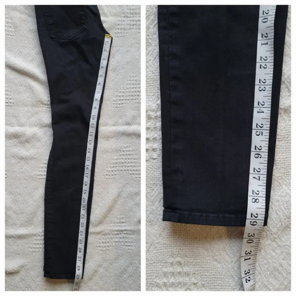 Black Distressed  "Le Skinny De Jeanne" Jean-Frame - Picture 10 of 11